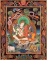 極細シヴァ パールヴァティ チベット仏教タンカ絵画 金襴仏教なし